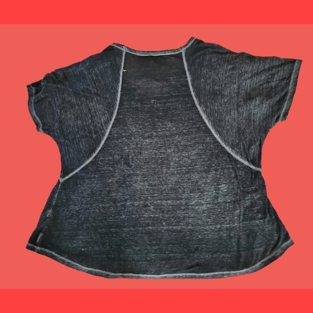 CALVIN KLEIN JEANS PITCH BLACK DESIGNER TOP  SIZE X/L BNWT - Picture 3 of 4